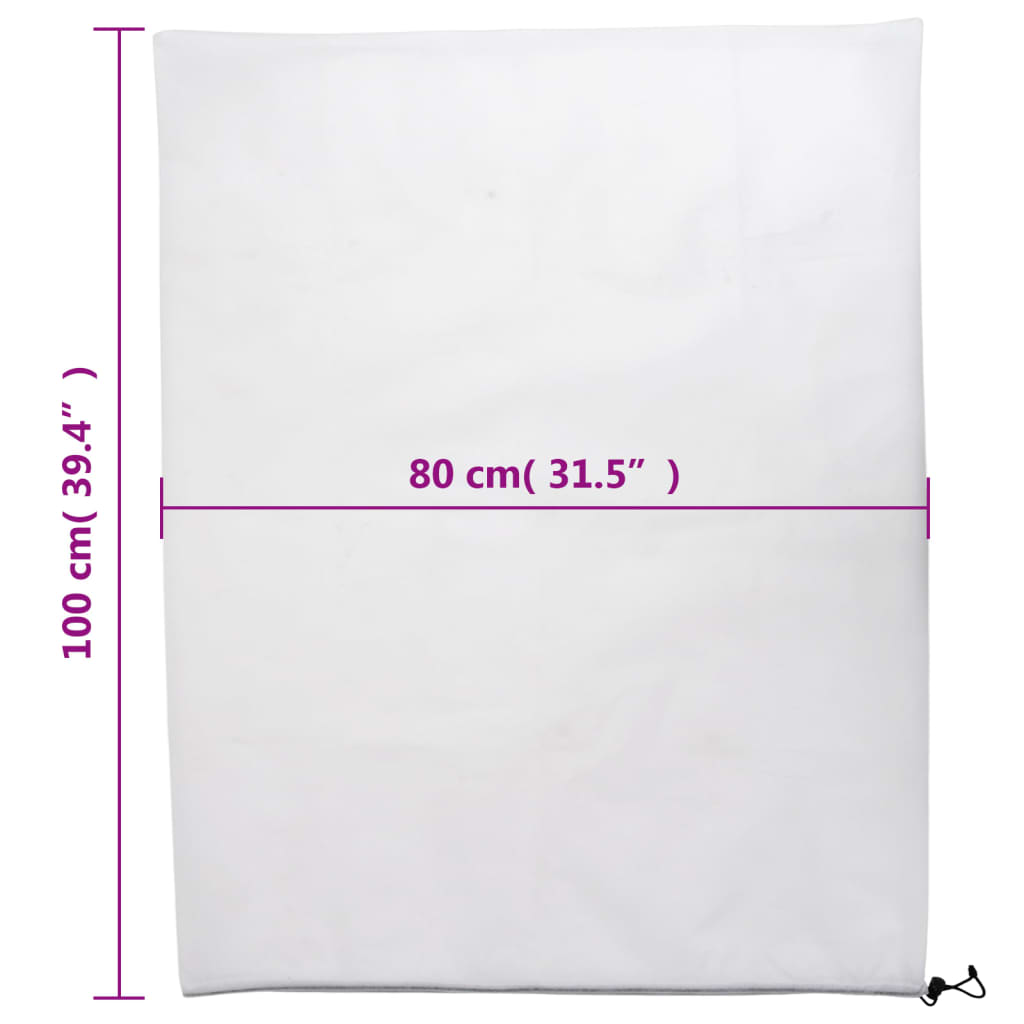 Coperture con Coulisse per Piante 8pz 70 g/m² 0,8x1 m