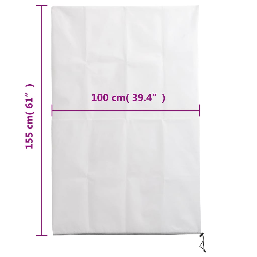 Coperture con Cerniera per Piante 4pz 70 g/m² 1x1,55 m