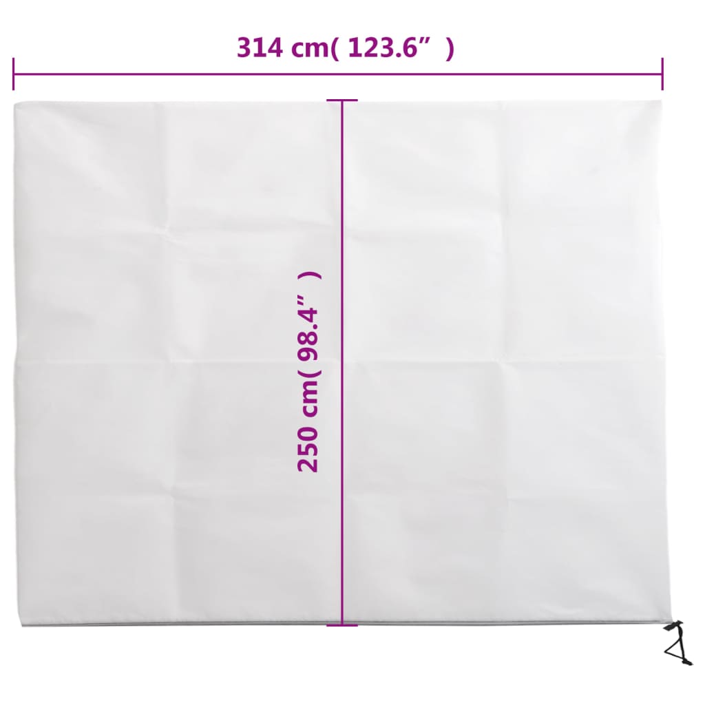 Coperture con Cerniera per Piante 2pz 70 g/m² 3,14x2,5 m