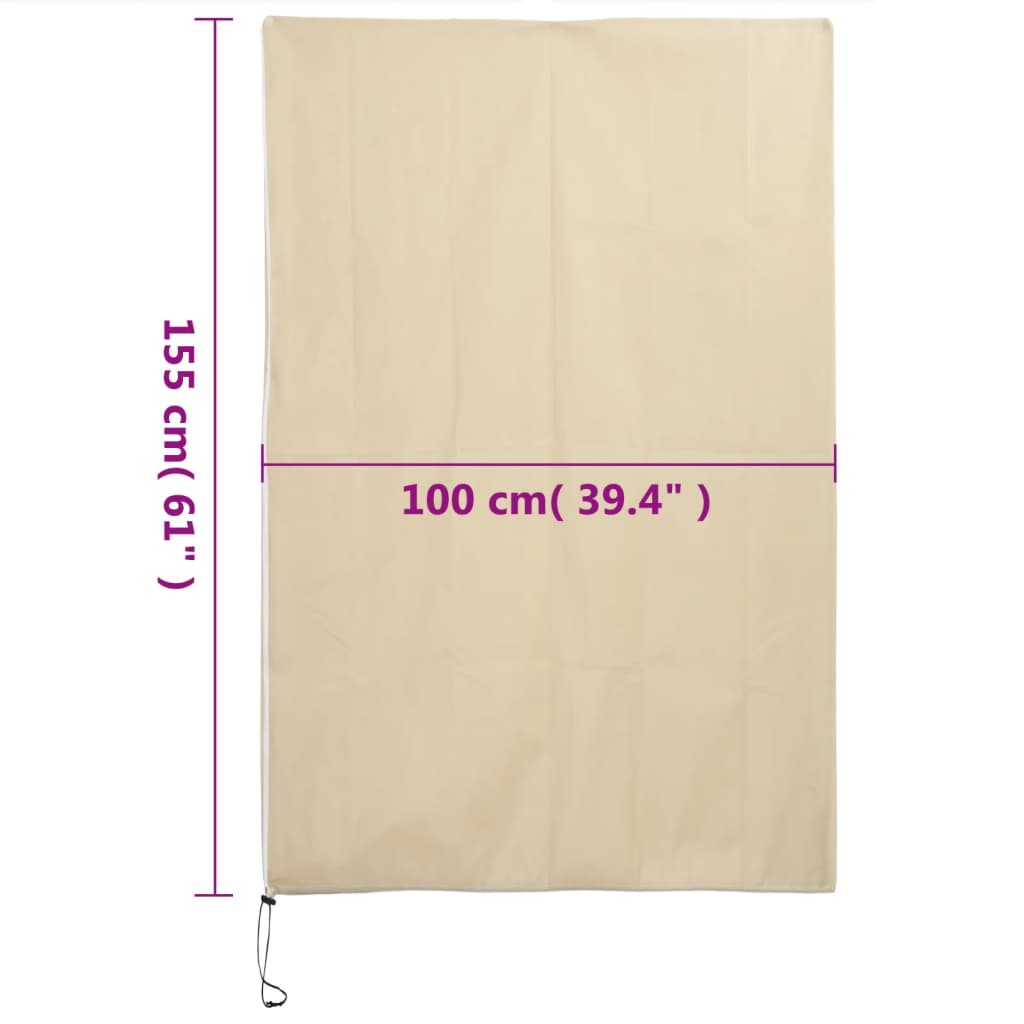 Coperture con Cerniera per Piante 4pz 70 g/m² 1x1,55 m