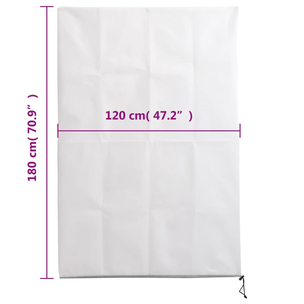 Coperture con Cerniera per Piante 10pz 70 g/m² 1,2x1,8 m