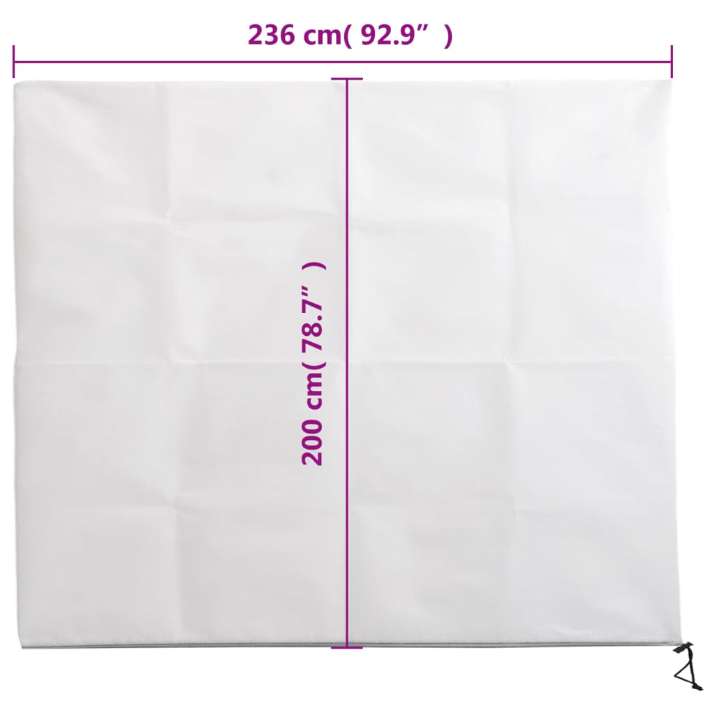 Coperture con Cerniera per Piante 4pz 70 g/m² 2,36x2 m