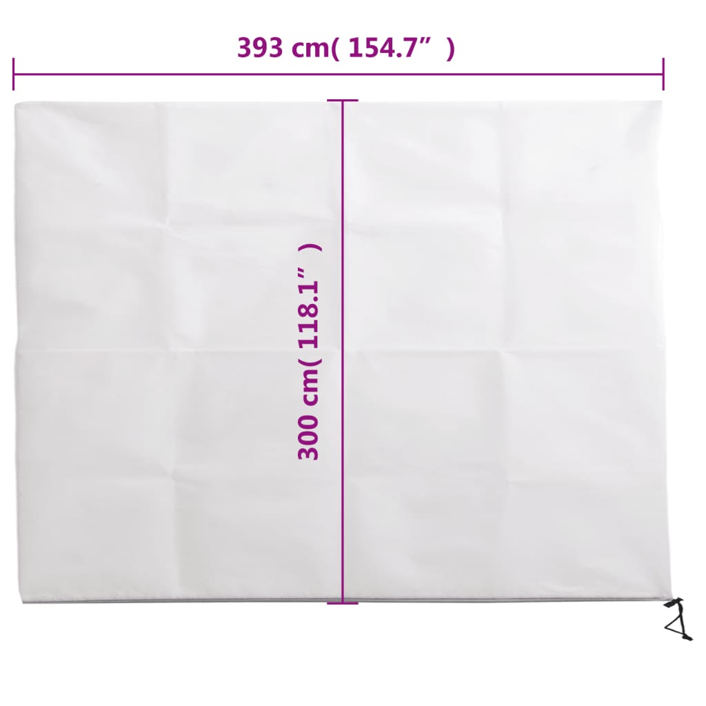 Coperture con Cerniera per Piante 4pz 70 g/m² 3,93x3 m