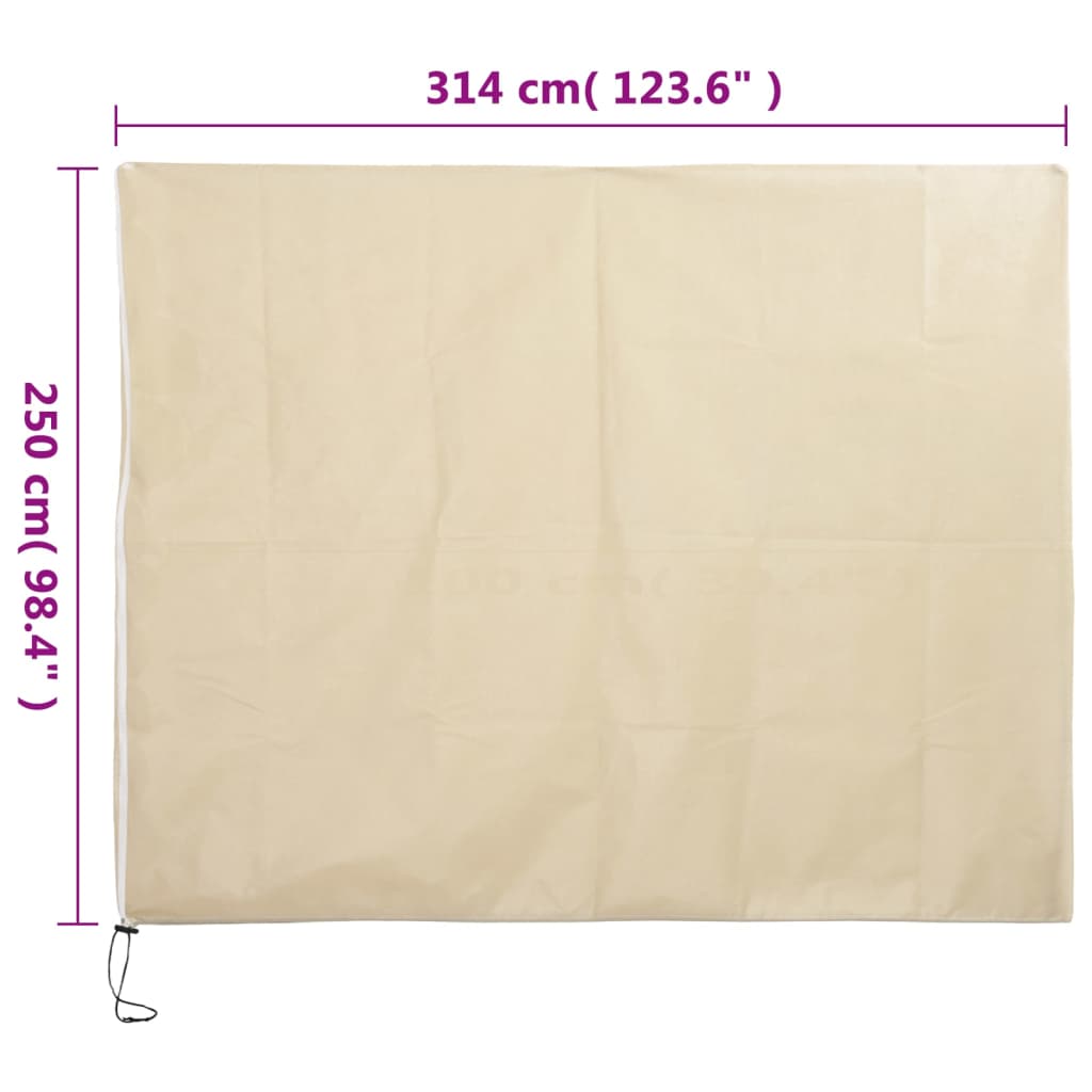 Coperture con Cerniera per Piante 4pz 70 g/m² 3,14x2,5 m
