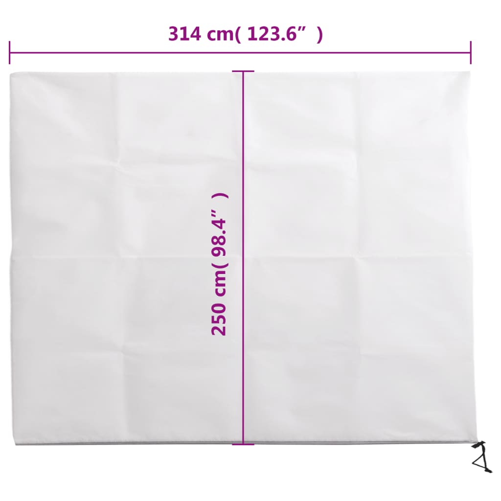 Coperture con Cerniera per Piante 10pz 70 g/m² 3,14x2,5 m