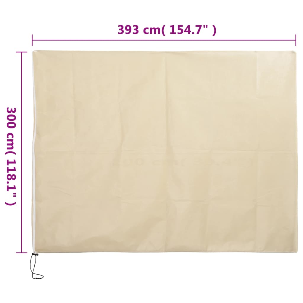 Coperture con Cerniera per Piante 10pz 70 g/m² 3,93x3 m