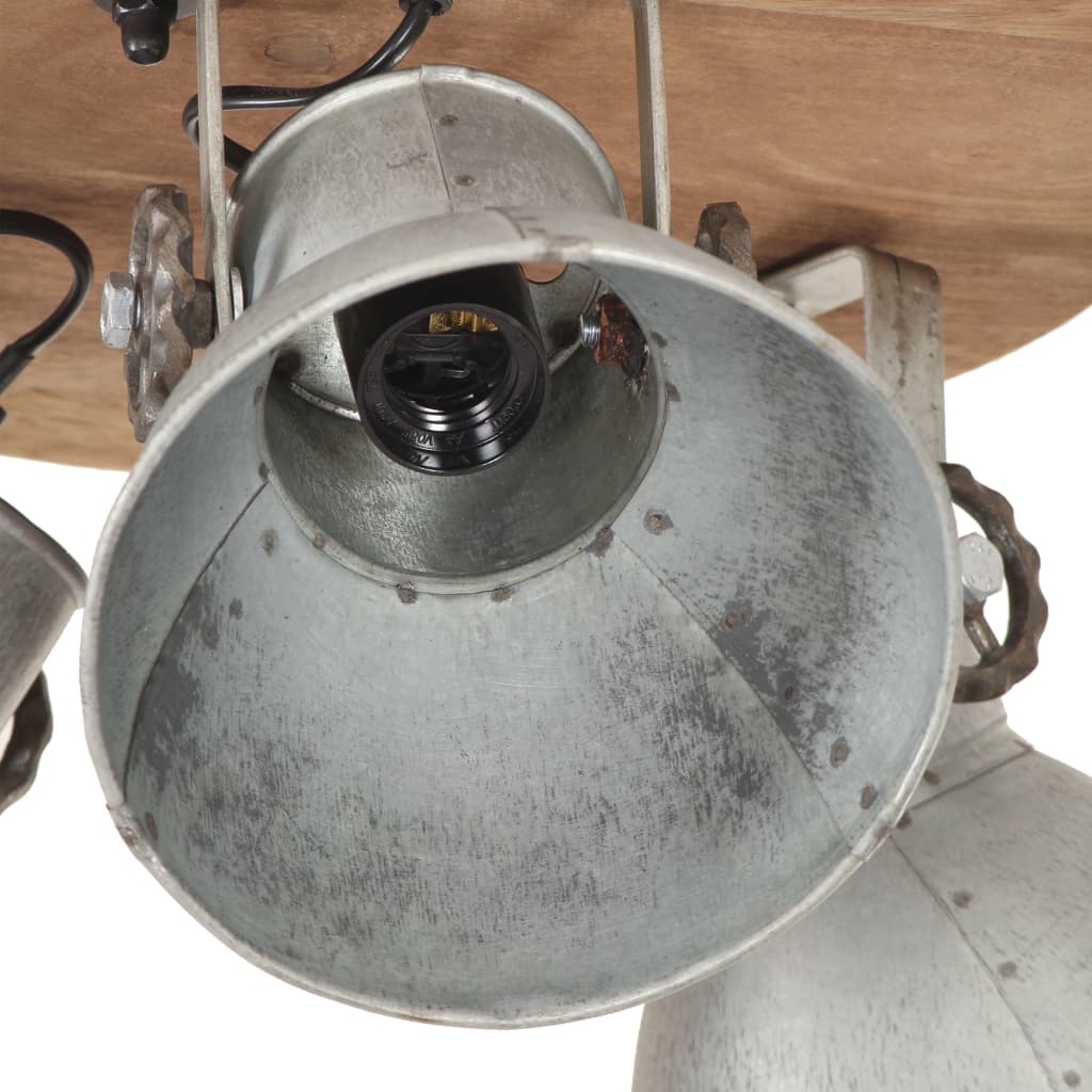 Lampada a Sospensione Industriale 25 W Argento 42x27cm E27