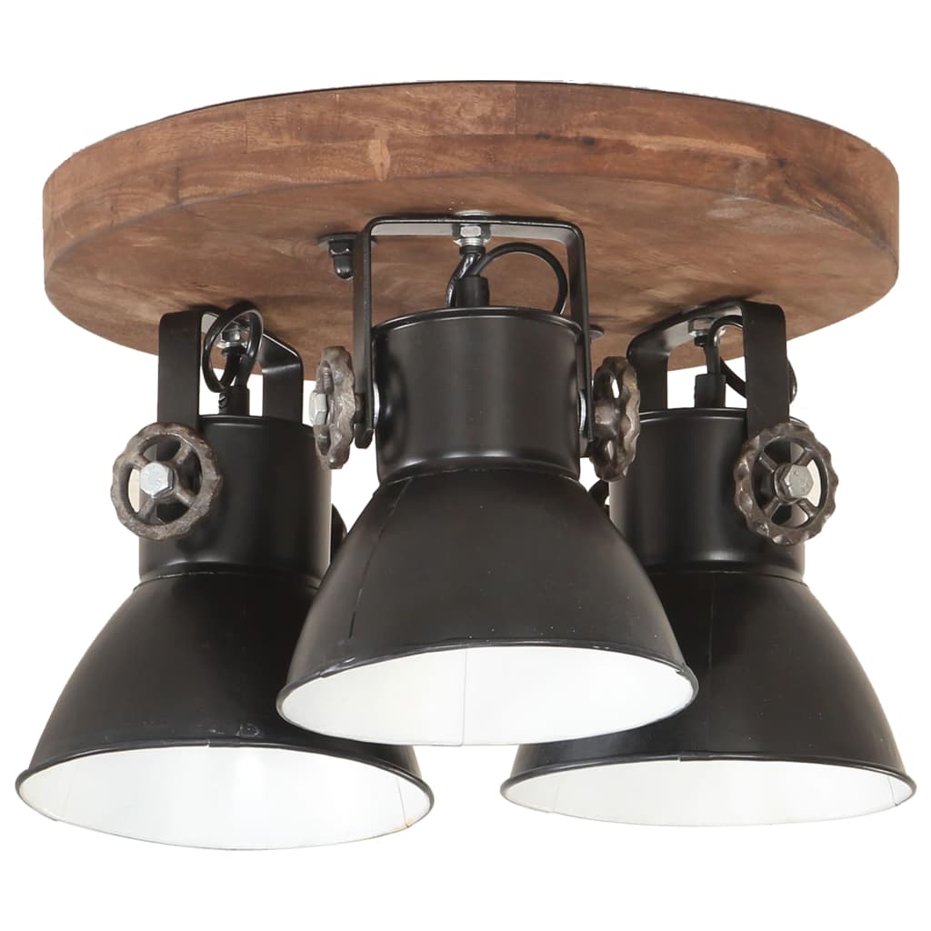 Lampada a Sospensione Industriale 25 W Nero 42x27 cm E27