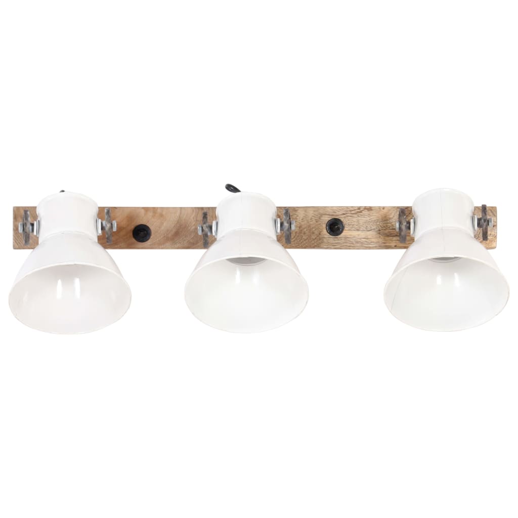 Lampada da Parete in Stile Industriale Bianca 65x25 cm E27