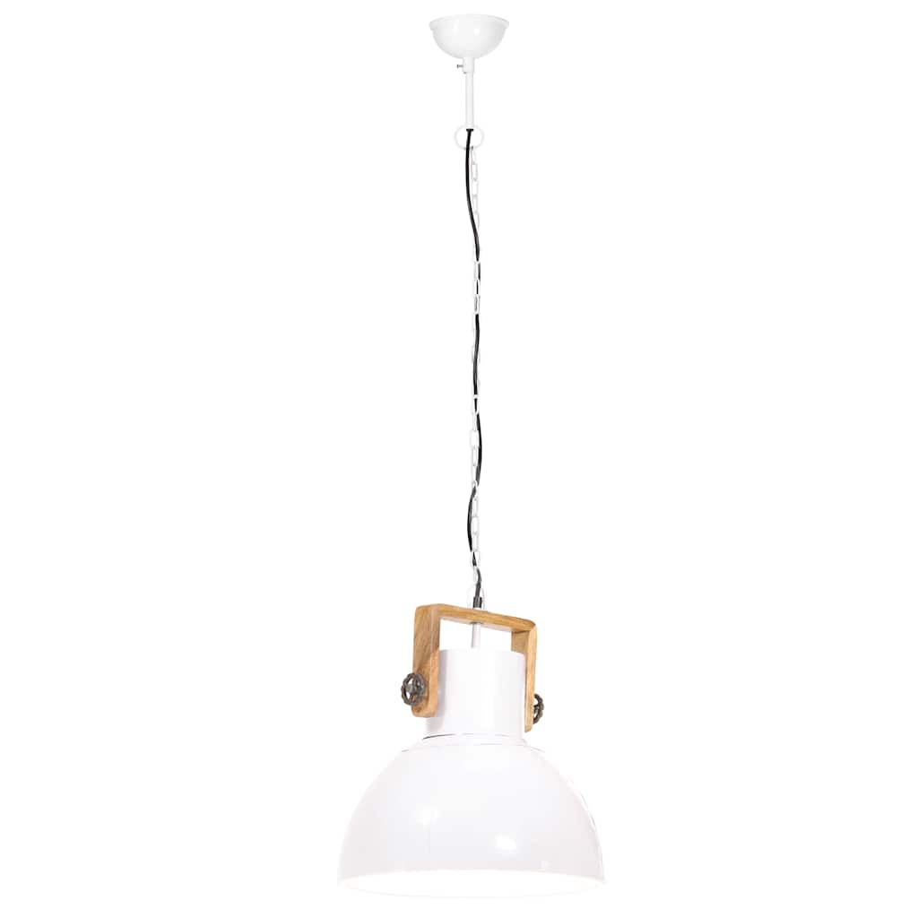 Lampada a Sospensione Industriale 25 W Bianca Rotonda 40 cm E27
