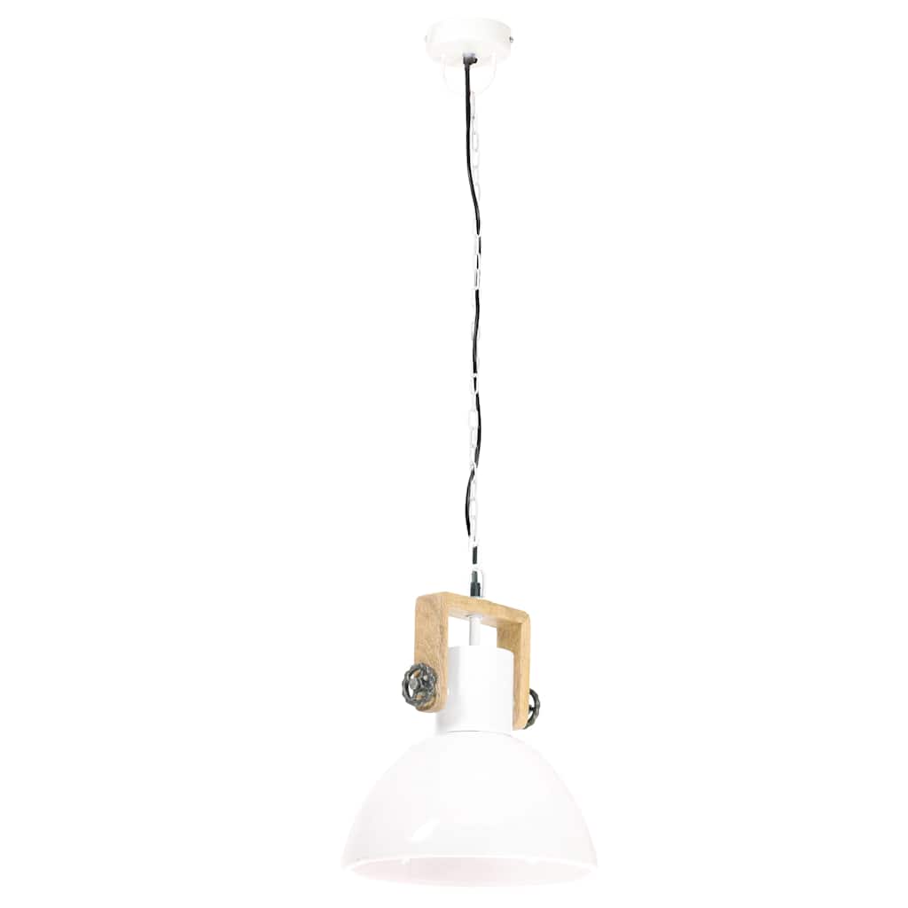 Lampada a Sospensione Industriale 25 W Bianca Rotonda 30 cm E27
