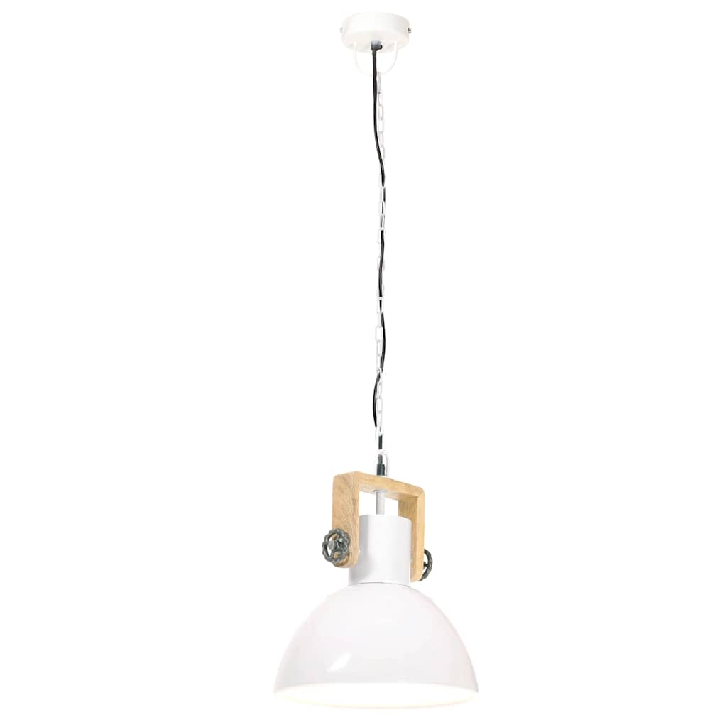 Lampada a Sospensione Industriale 25 W Bianca Rotonda 30 cm E27