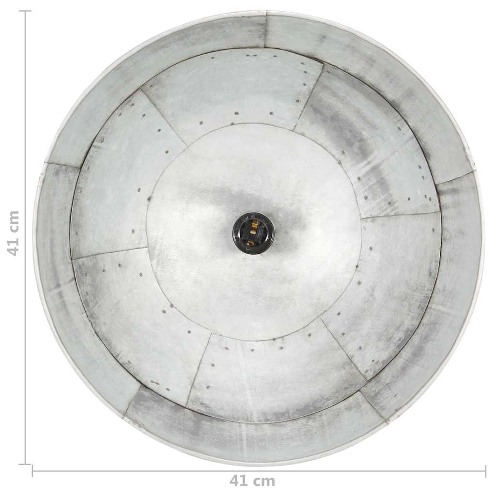 Lampada a Sospensione Vintage 25 W Argento Rotonda 41 cm E27