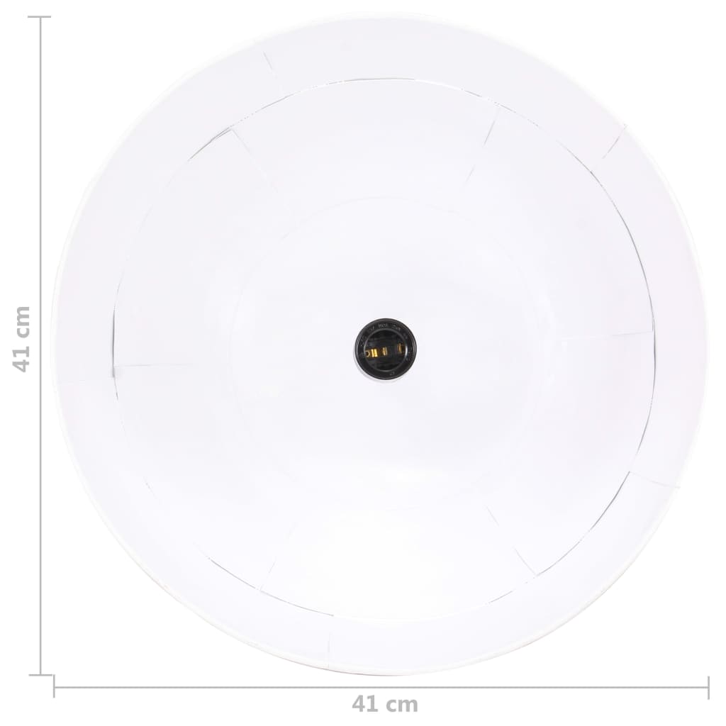 Lampada Industriale Vintage 25 W Bianca Rotonda 41 cm E27