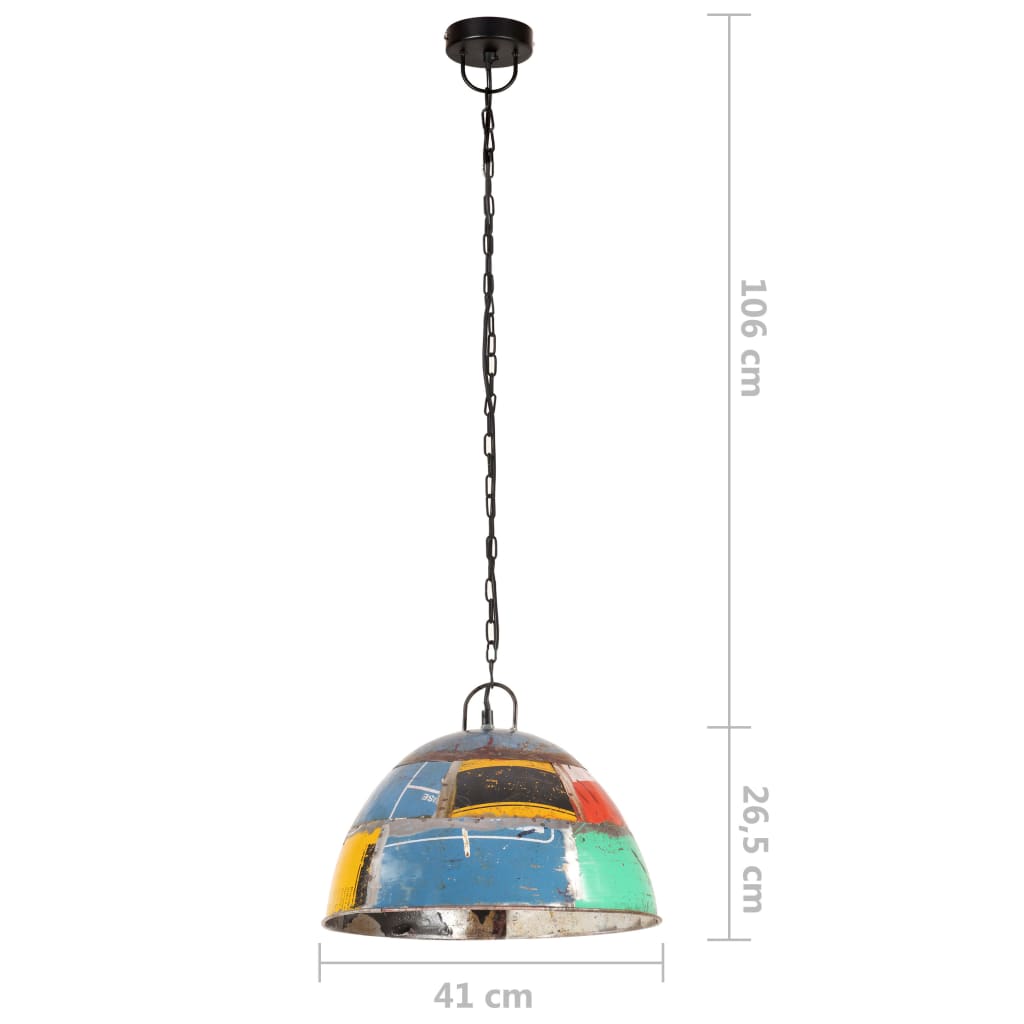 Lampada a Sospensione Vintage 25 W Colorata Rotonda 41 cm E27