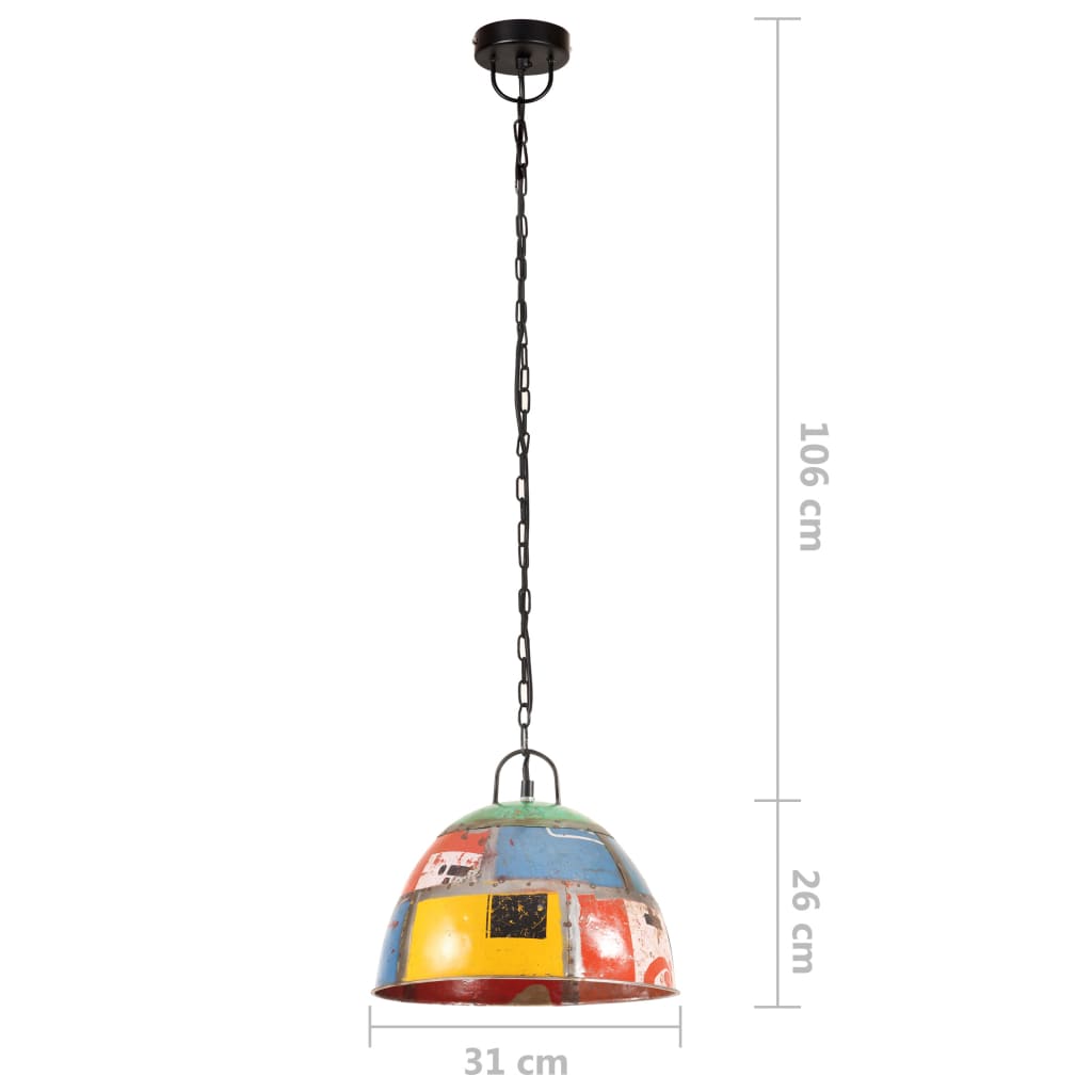 Lampada a Sospensione Vintage 25 W Colorata Rotonda 31 cm E27