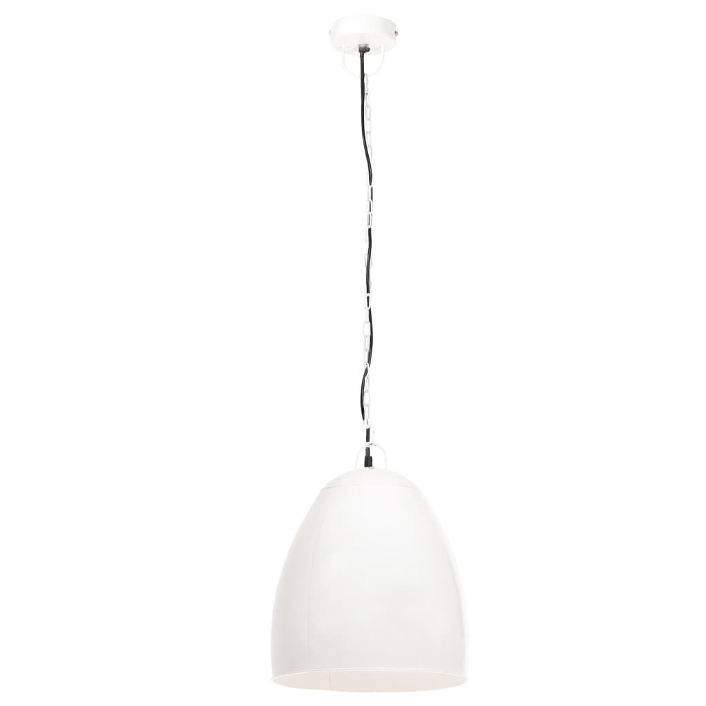 Lampada a Sospensione Industriale 25 W Bianca Rotonda 42 cm E27