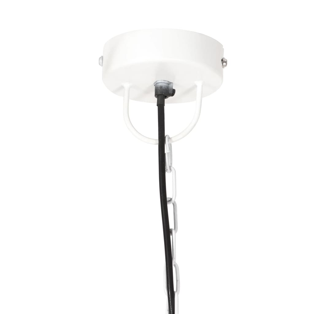 Lampada a Sospensione Industriale 25 W Bianca Rotonda 42 cm E27