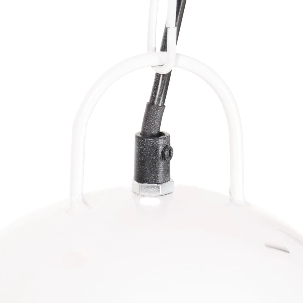 Lampada a Sospensione Industriale 25 W Bianca Rotonda 42 cm E27