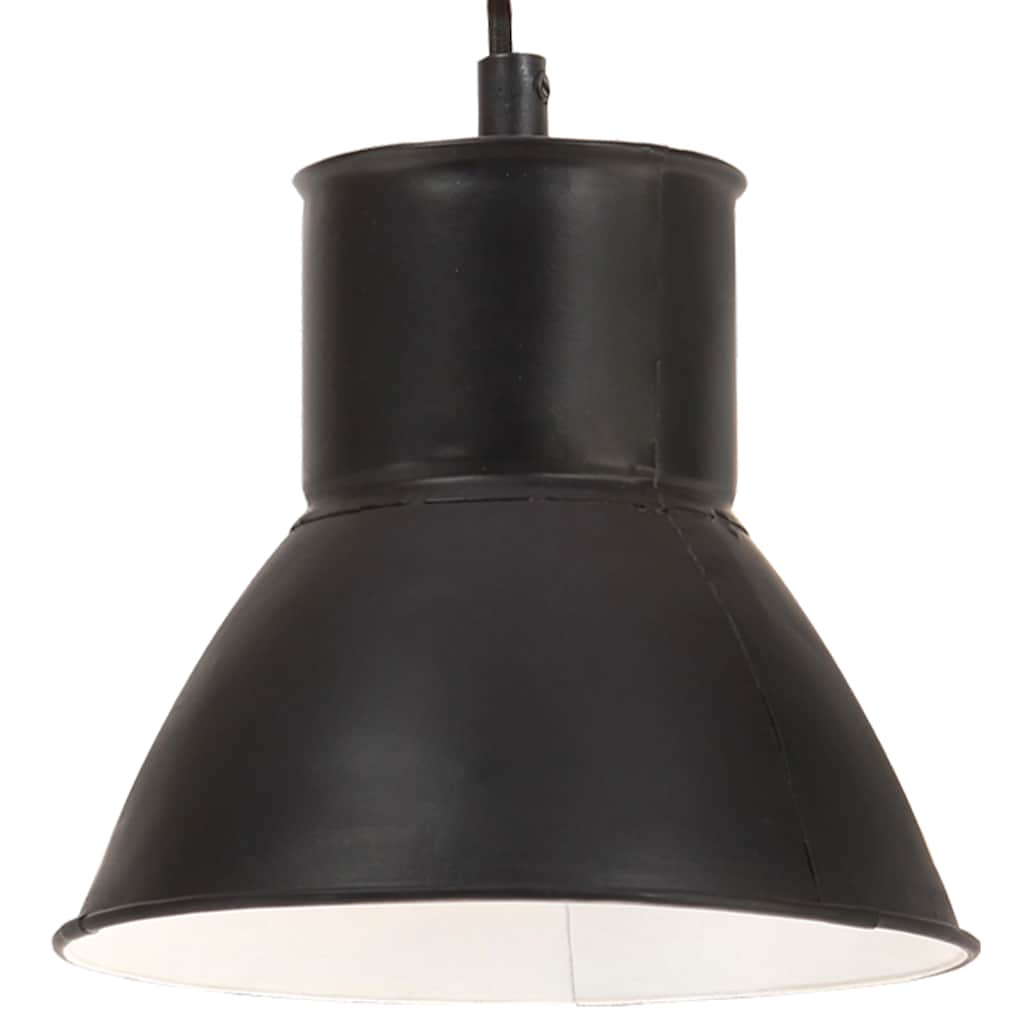 Lampada a Sospensione 25 W Nera Rotonda 17 cm E27