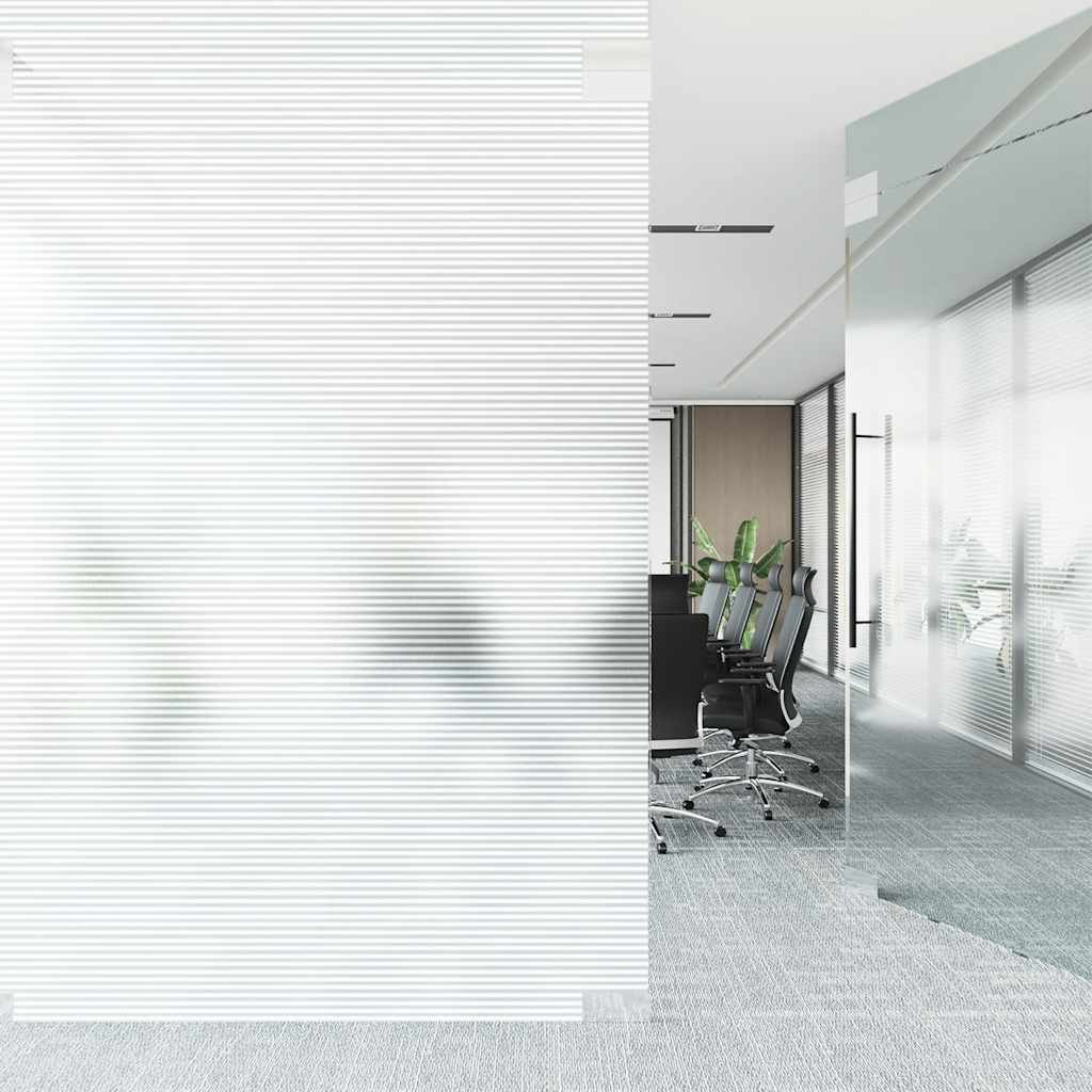 Pellicole per Finestre Design Smerigliato a Strisce in PVC