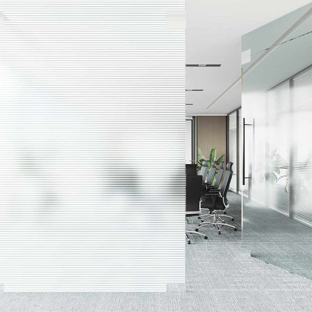 Pellicole per Finestre Design Smerigliato a Strisce in PVC