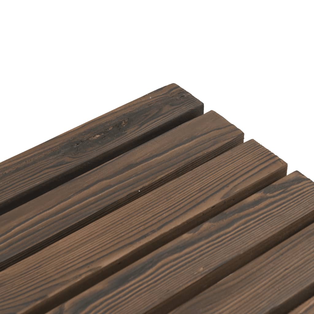 Set Salotto da Giardino 3 pz in Legno Massello di Abete