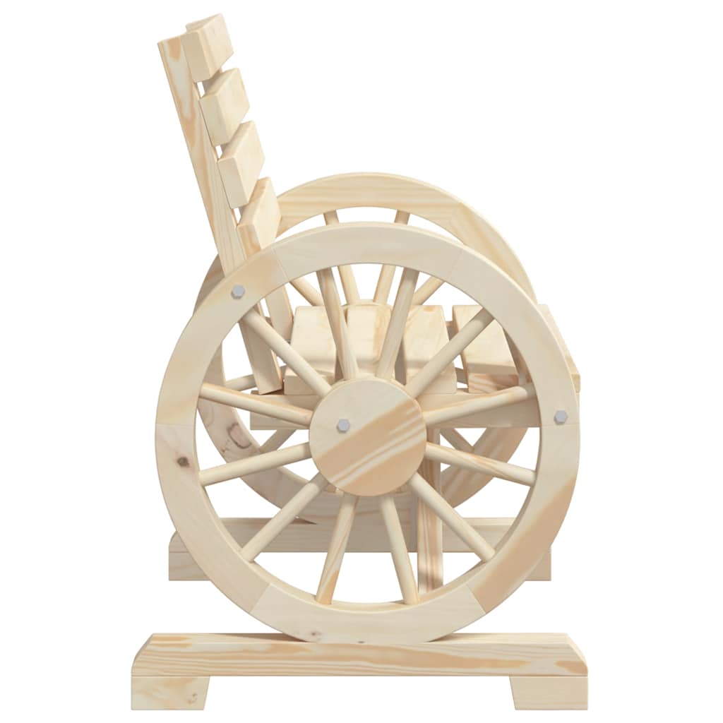 Set Salotto da Giardino 4 pz in Legno Massello di Abete