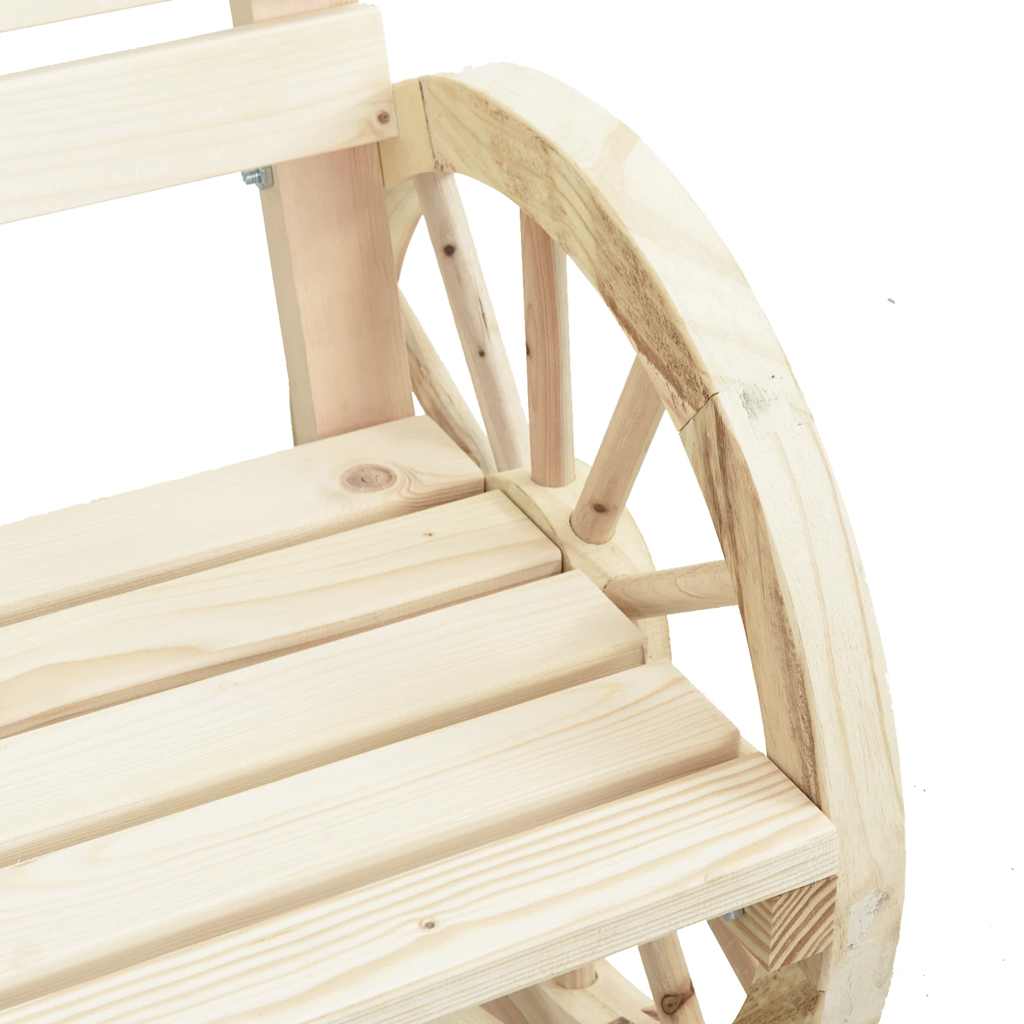 Set Salotto da Giardino 4 pz in Legno Massello di Abete