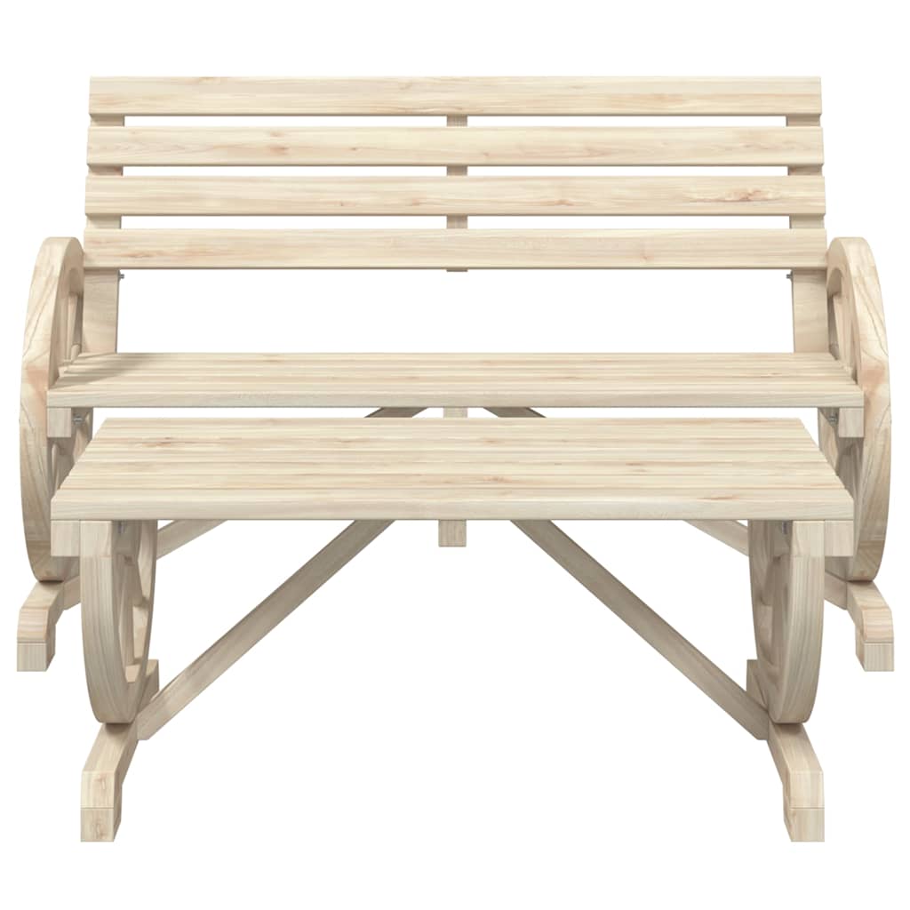 Set Salotto da Giardino 4 pz in Legno Massello di Abete