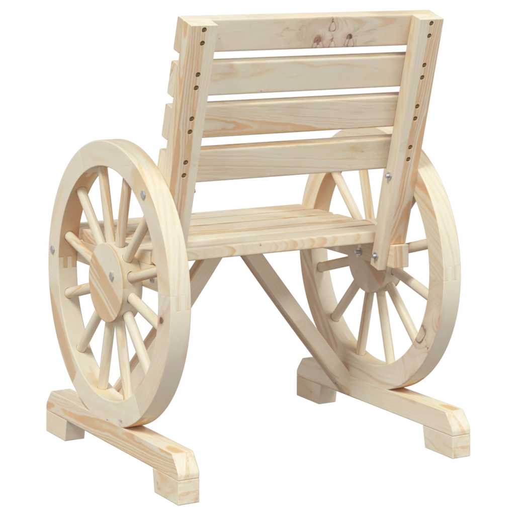 Set Salotto da Giardino 4 pz in Legno Massello di Abete