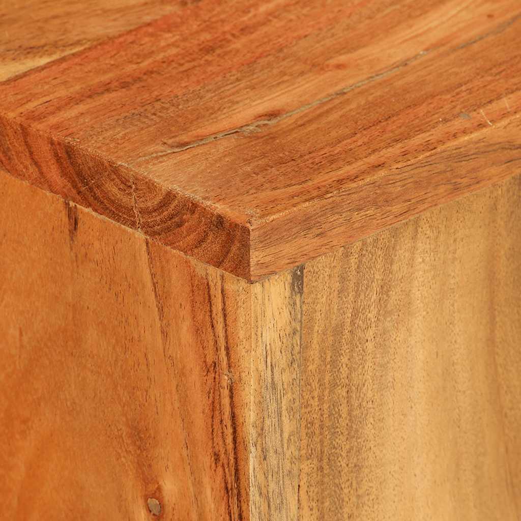 Supporti per Piante 2 pz in Legno Massello di Acacia