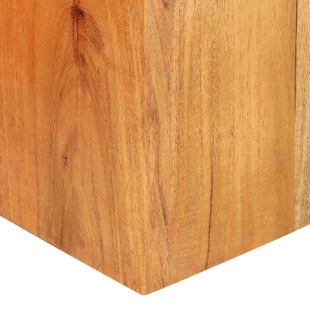 Supporti per Piante 2 pz in Legno Massello di Acacia