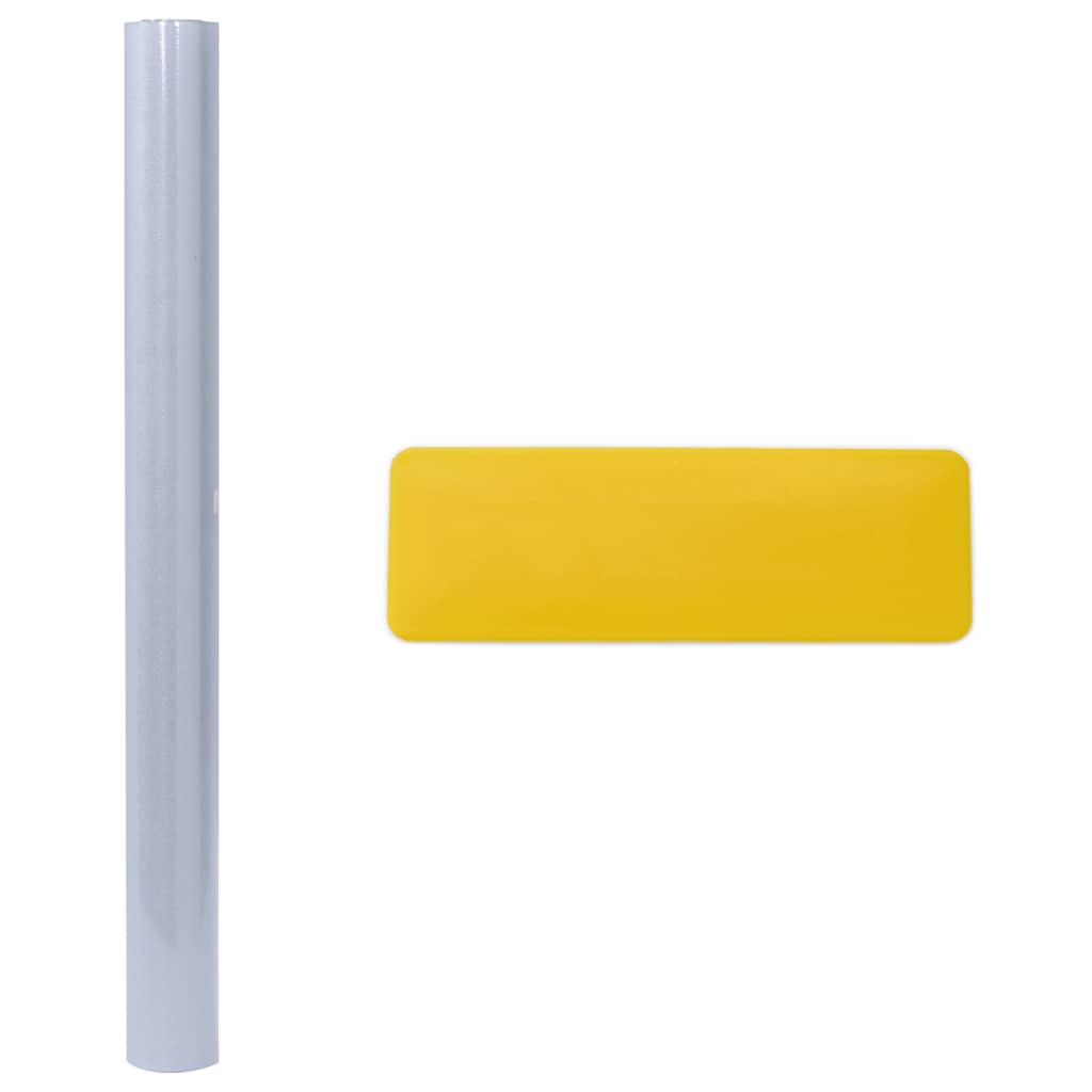 Pellicole Statiche Smerigliate Grigie 5pz in PVC