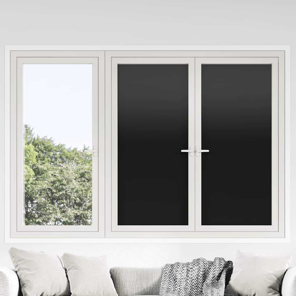 Pellicole per Vetri Statiche Smerigliate Nere 3pz in PVC