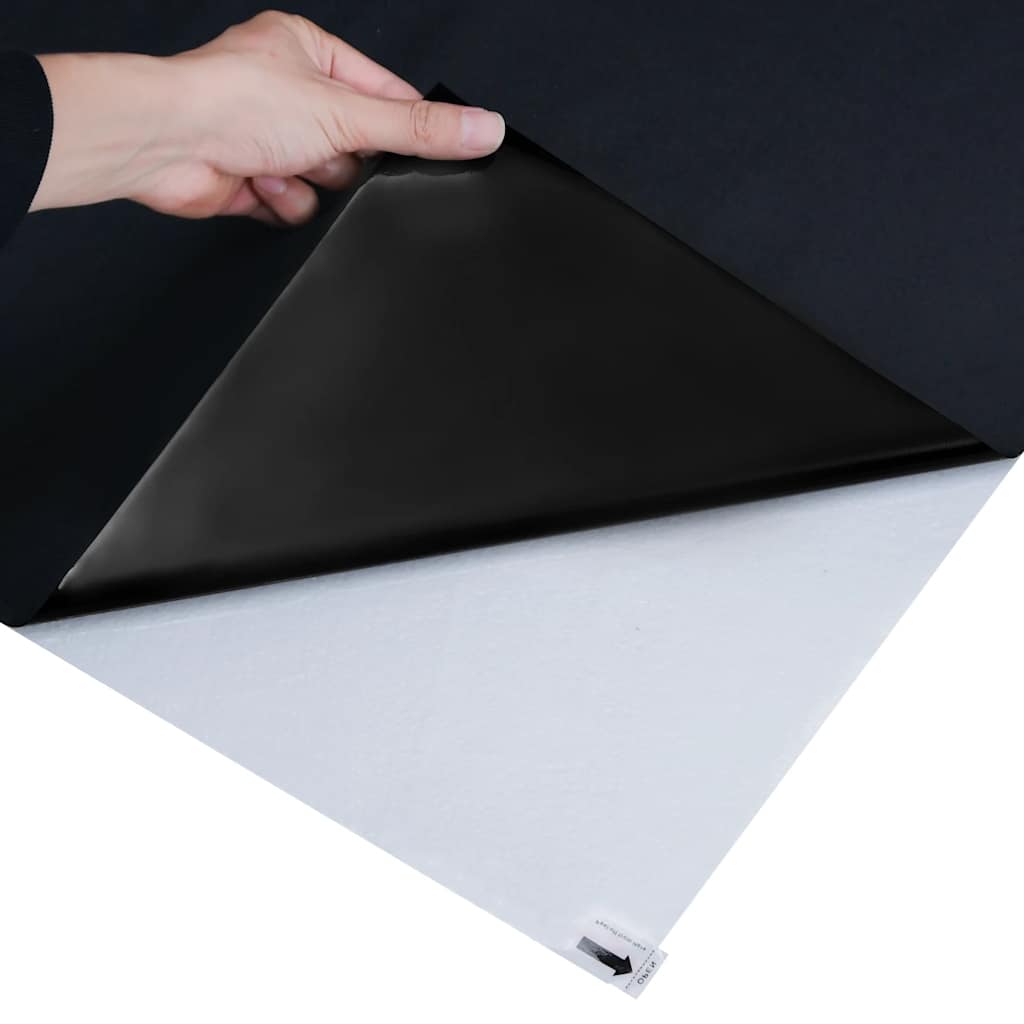 Pellicole per Vetri Statiche Smerigliate Nere 5pz in PVC