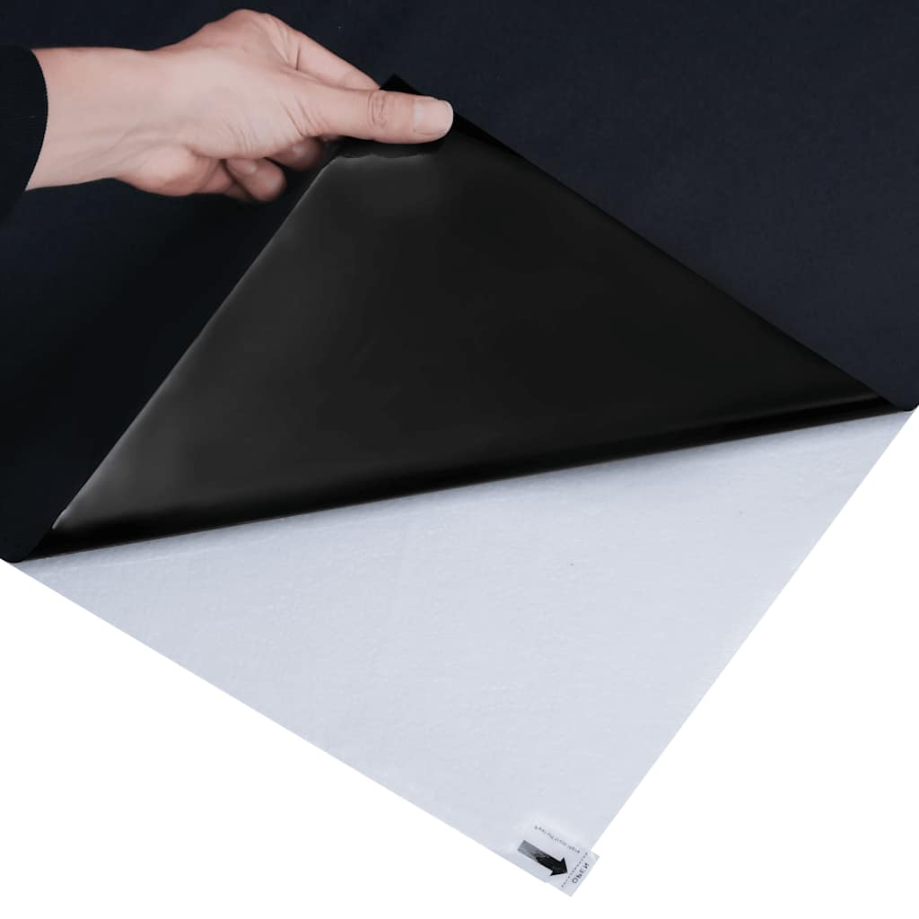 Pellicole per Vetri Statiche Smerigliate Nere 3pz in PVC