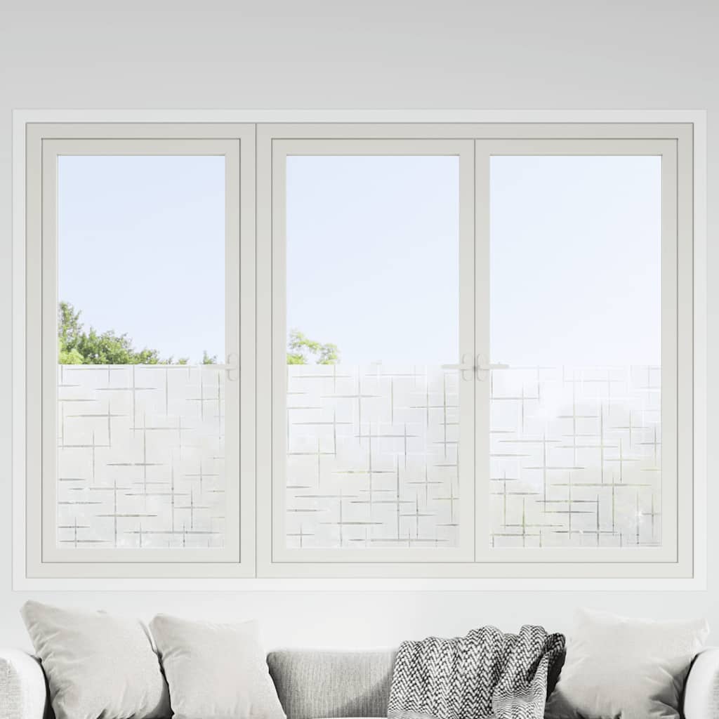 Pellicole per Finestre Smerigliate 4pz Motivo Stella in PVC