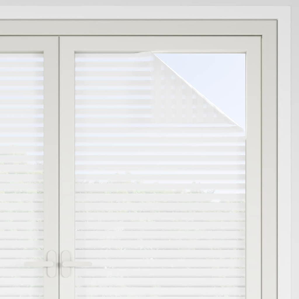 Pellicole per Finestre Smerigliate 2pz Motivo a Righe in PVC
