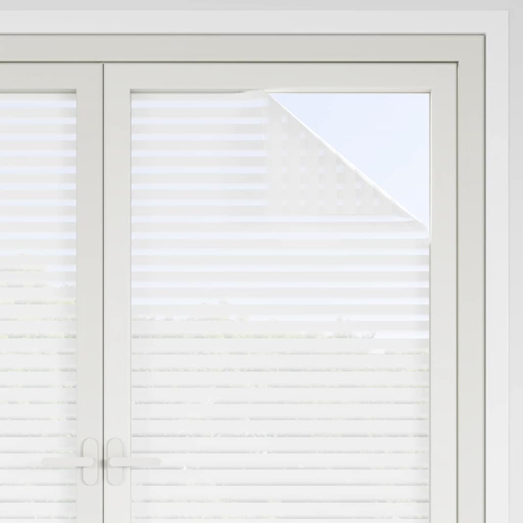 Pellicole per Finestre Smerigliate 4pz Motivo a Righe in PVC
