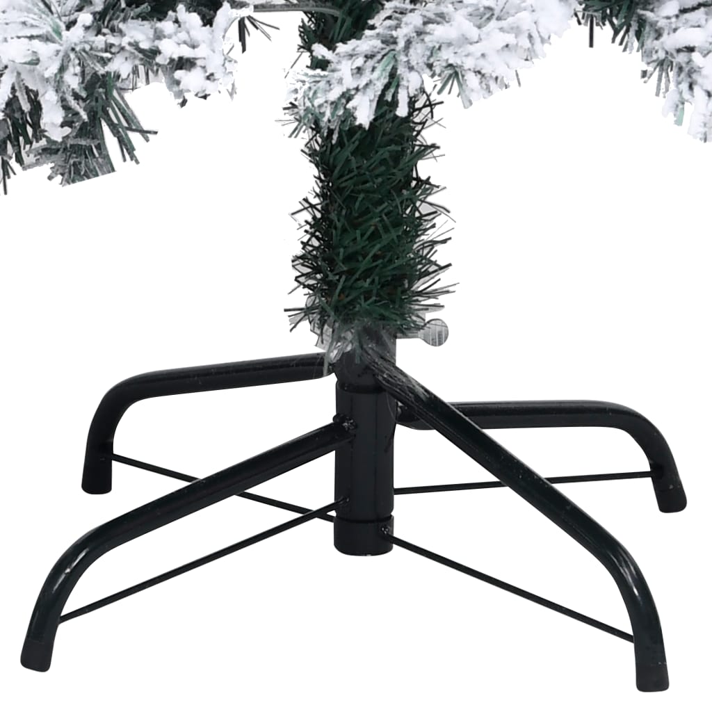 Albero di Natale Artificiale con Neve Fioccata Verde 150 cm PVC