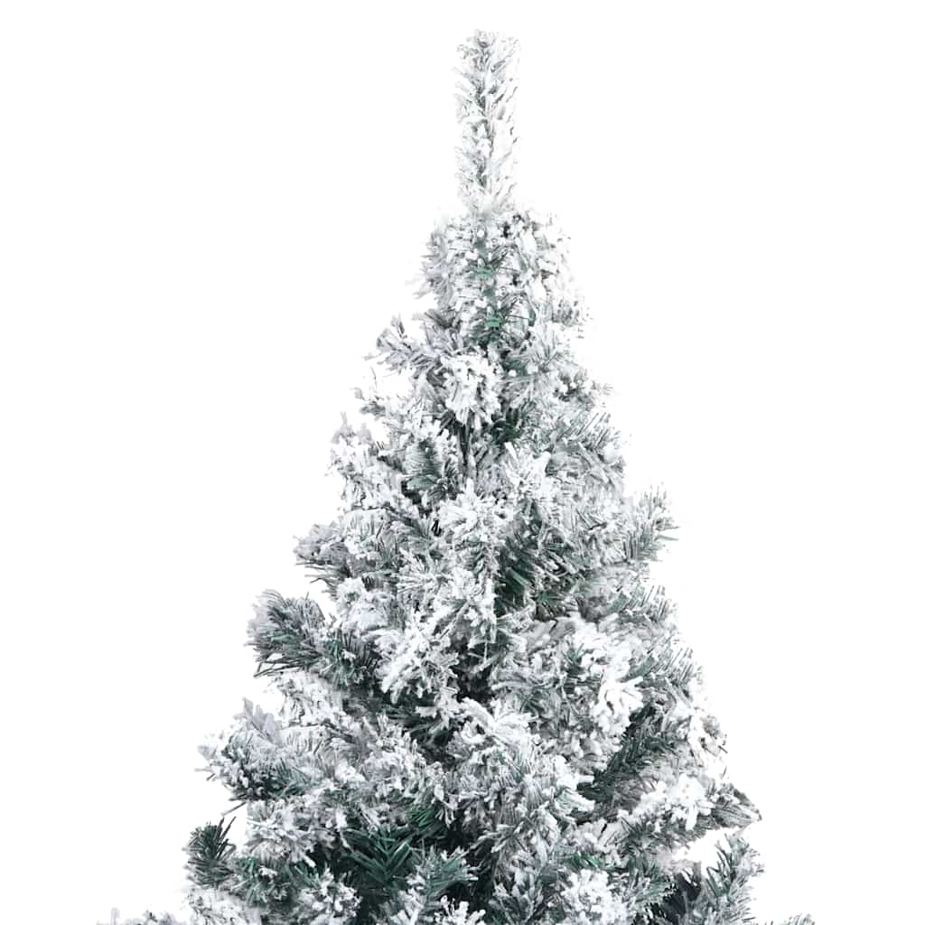 Albero di Natale Artificiale con Neve Fioccata Verde 180 cm PVC