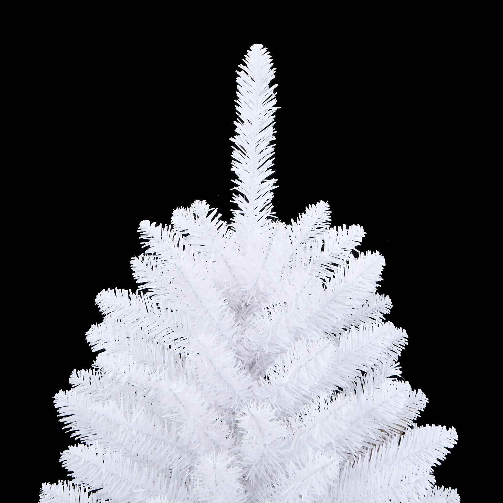 Albero di Natale artificiale 150 LED PVC e Acciaio Bianco