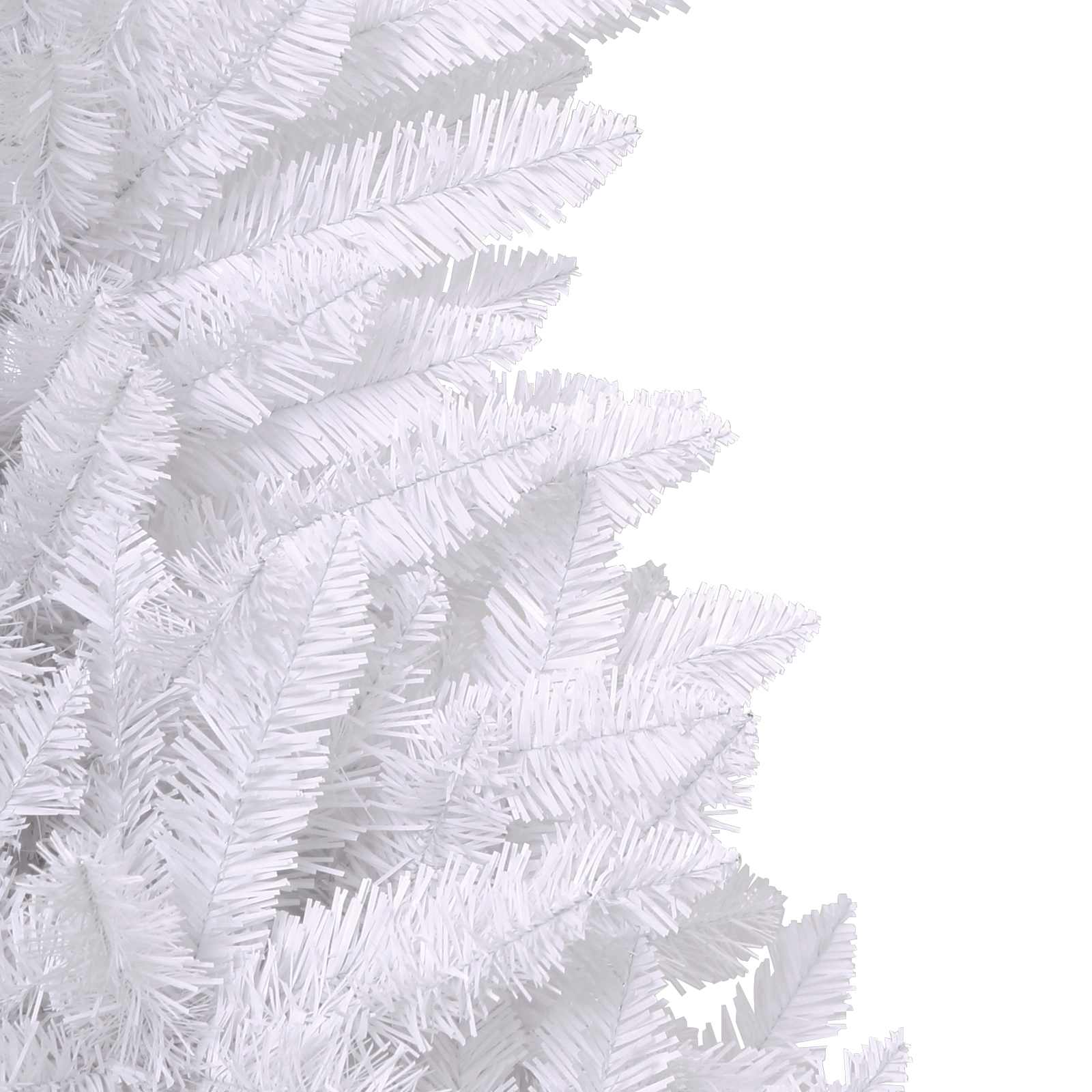 Albero di Natale artificiale 300 LED PVC e Acciaio Bianco