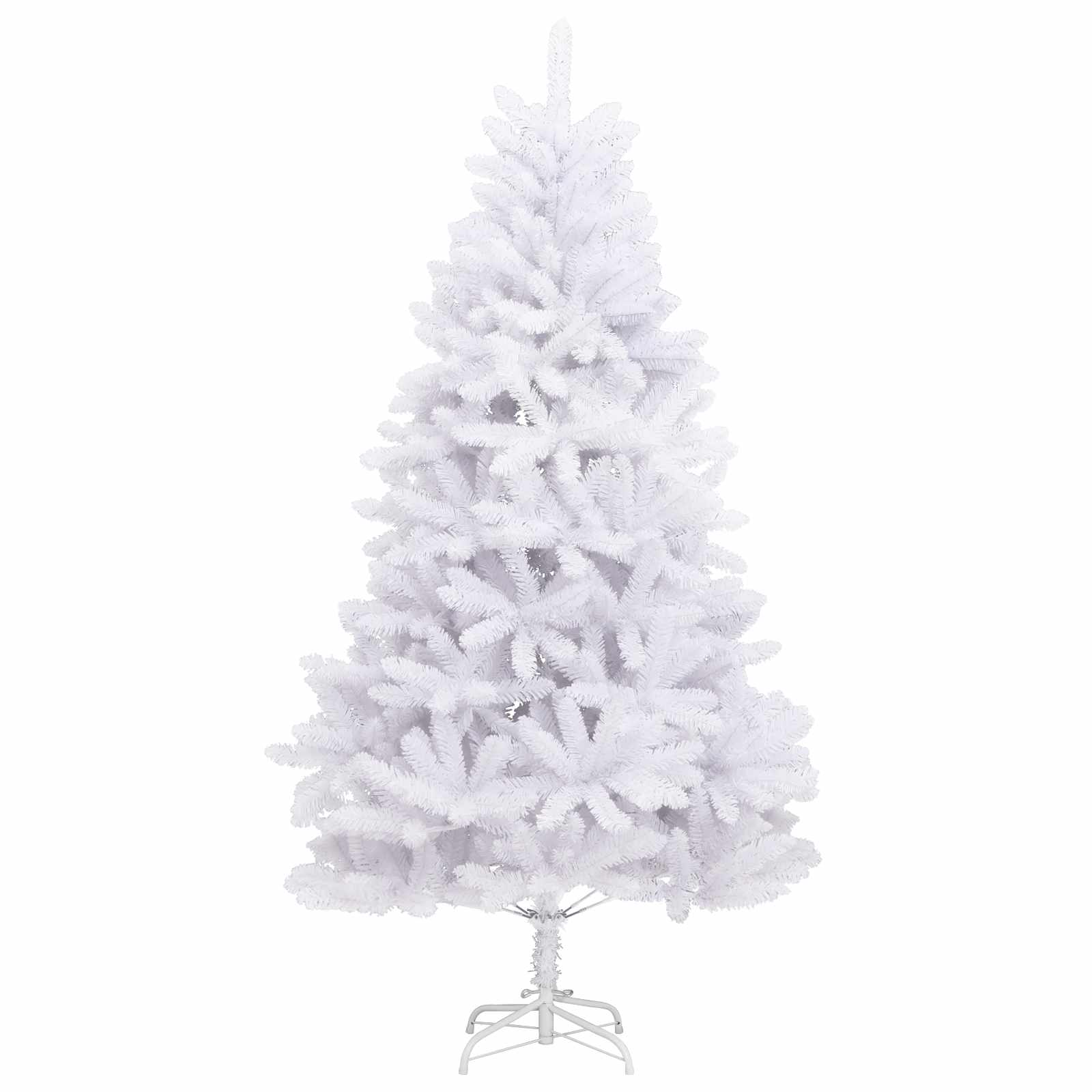 Albero di Natale artificiale 210 cm PVC e Acciaio Bianco