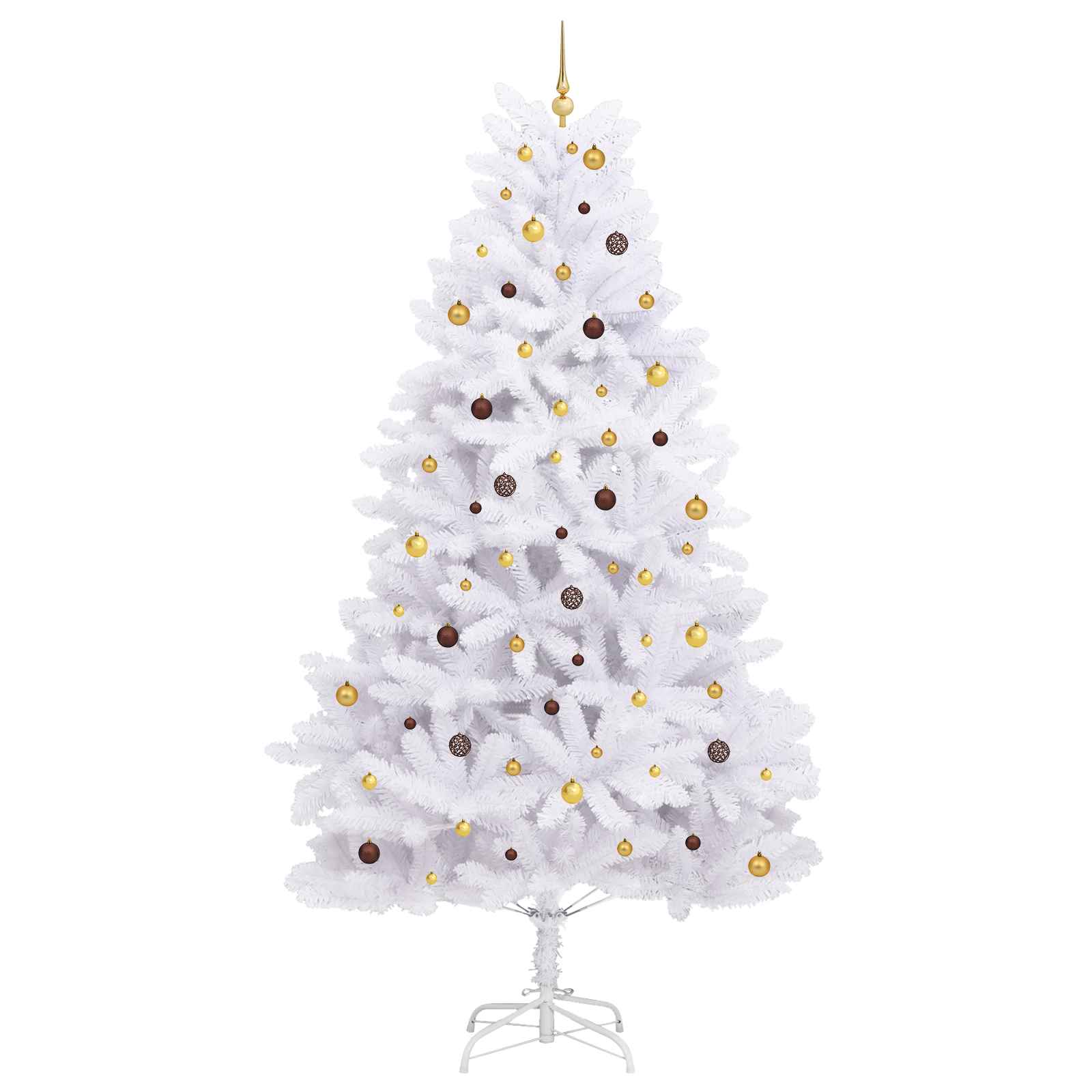 Albero di Natale artificiale 300 cm PVC e Acciaio Bianco