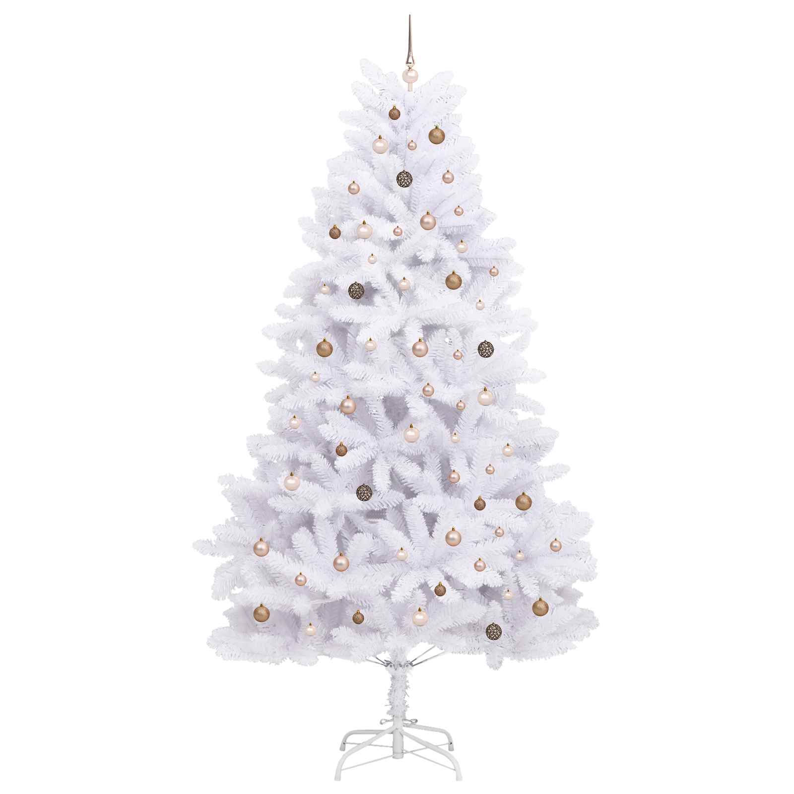 Albero di Natale artificiale 300 cm PVC e Acciaio Bianco