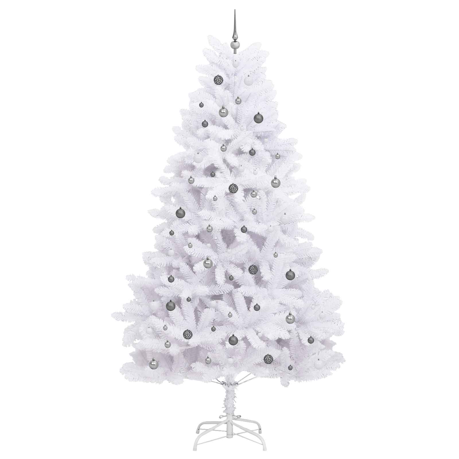 Albero di Natale artificiale 300 cm PVC e Acciaio Bianco