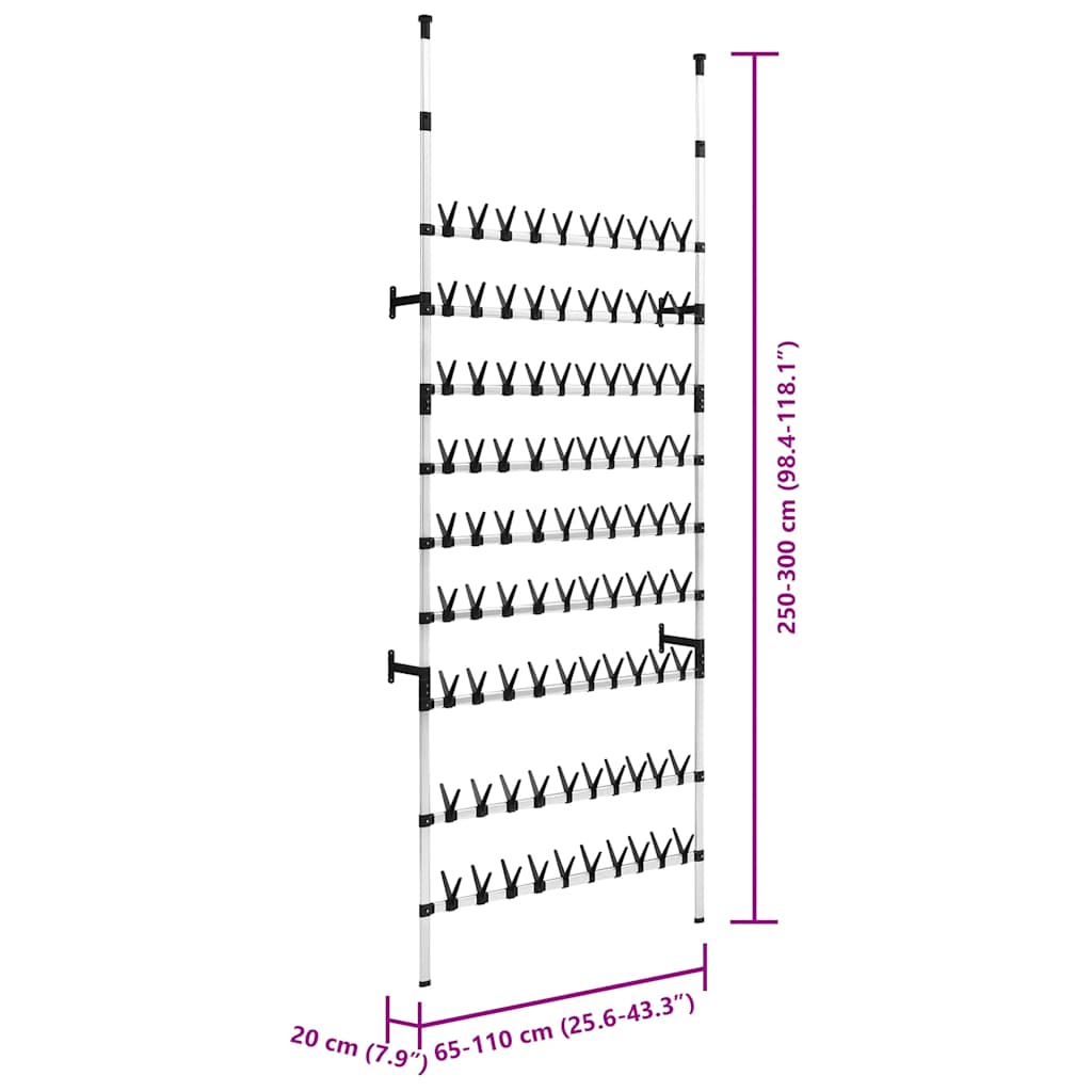 Scarpiera Telescopica con Aste in Alluminio