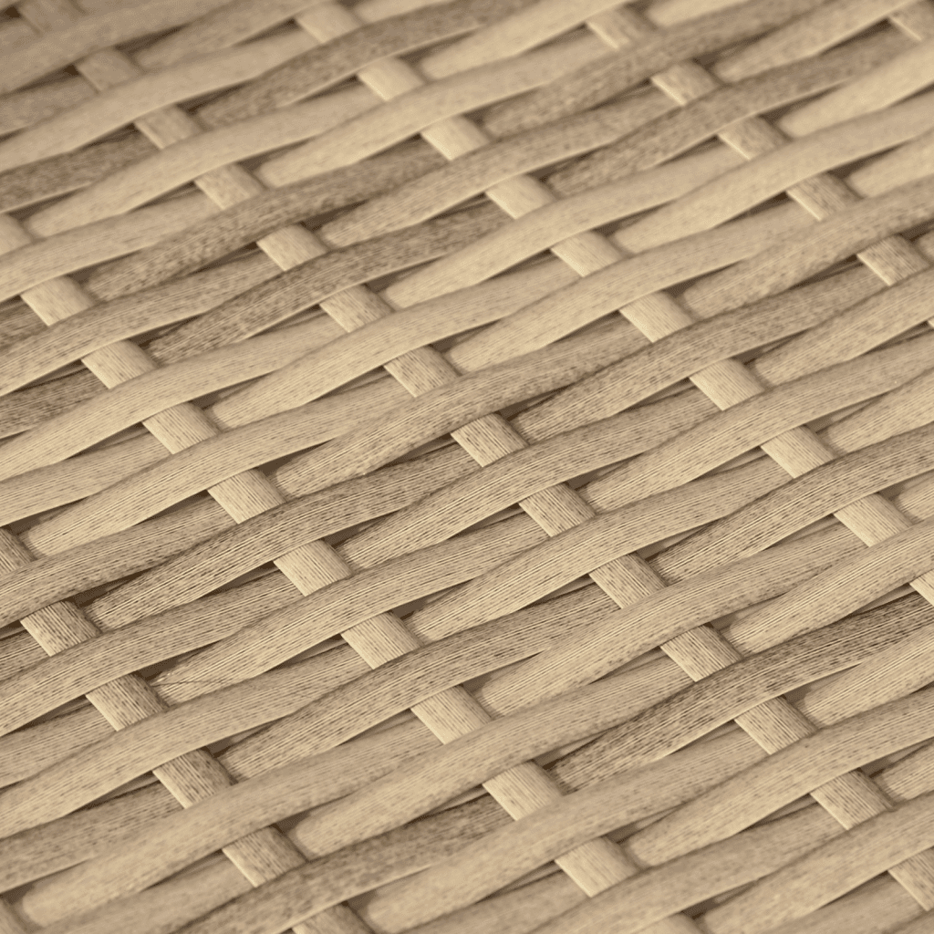 Set da Pranzo da Giardino 7 pz con Cuscini Beige in Polyrattan